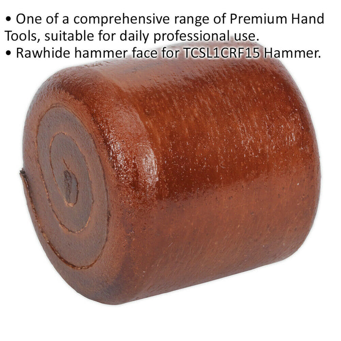 Replacement Rawhide Hammer Face for ys03573 1.5lb Copper / Rawhide Hammer Loops