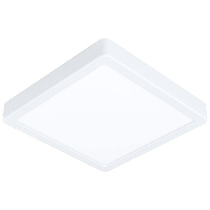 Wall / Ceiling Light White 210mm Square Surface Mounted 16.5W LED 4000K Loops