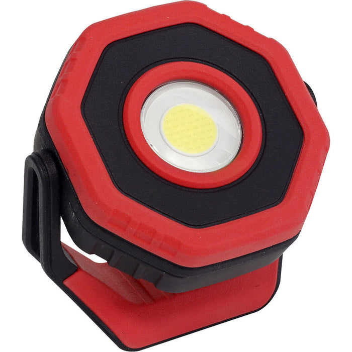 360° Pocket Floodlight - 7W COB LED - Rechargeable - Magnetic Base - Red Loops