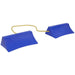 PAIR Plastic Wheel Chocks on Rope - 250g Each - Prevents Vehicle Movement Loops