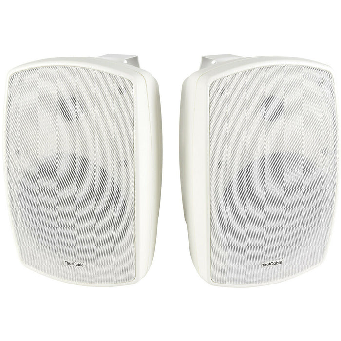 1600W LOUD Outdoor Bluetooth System 16x White Speaker Weatherproof Music Player