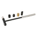 6 Interchangeable Head Hobby Hammer Precision Chisel Ball Flat Brass & Nylon Loops