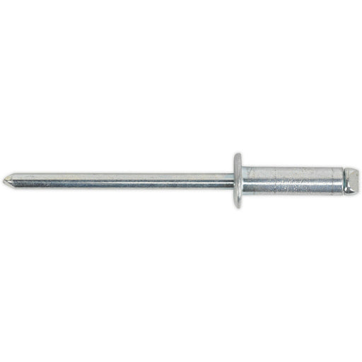 200 PACK 4.8mm x 16.5mm STEEL Rivets - Standard Flange Compression Pin Grip Head Loops