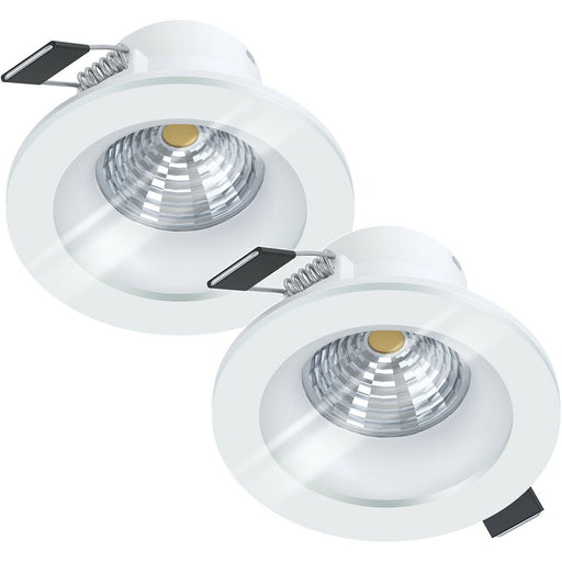 2 PACK Wall / Ceiling Flush Downlight White Recessed Spotlight 6W LED Loops