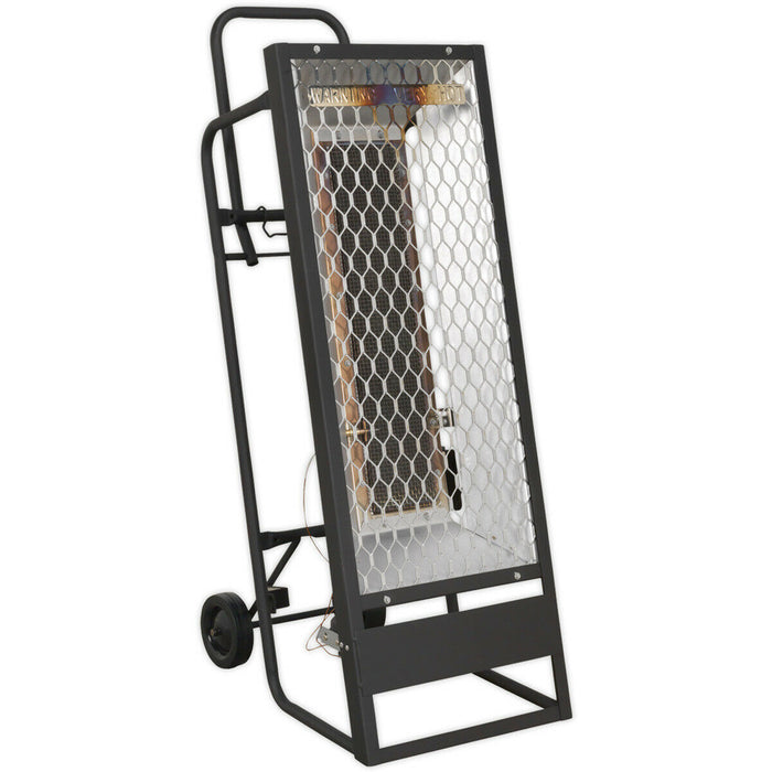 Industrial Propane Heater - 35000 Btu/Hr Space Warmer - Heavy Duty Frame Loops