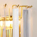 Unique Dimmable Wall Light Brass Clear Acrylic Elegant Chandelier Lamp Fitting Loops