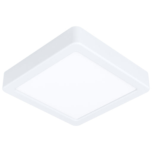 Wall / Ceiling Light White 160mm Sqaure Surface Mounted 10.5W LED 3000K Loops