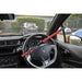 Steering Wheel Lock - Hardened Steel - 180mm to 365mm Range - Vinyl Coating Loops