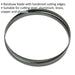 2362 x 19 x 0.81mm Skip Tooth Bandsaw Blade 4 TPI Hardened Cutting Edges Metal Loops