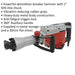 1600W Demolition Breaker Hammer - Vibration Reducing Rubber Grip - SDS-Hex Chuck Loops