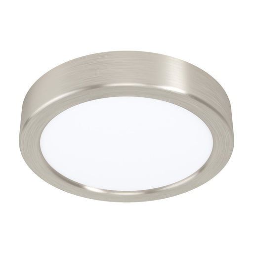 Wall / Ceiling Light Satin Nickel 160mm Round Surface Mounted 10.5W LED 3000K Loops