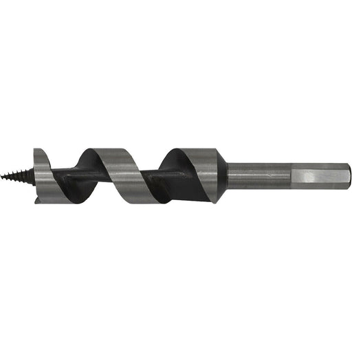 25 x 155mm Hardened Auger Wood Drill Bit - Hexagonal Shank - Woodwork Timber Loops