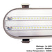 IP65 LED Batten Light Fitting 5FT 52W 6000lm 4000K Non Corrosive Warehouse Lamp Loops