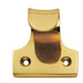 Cast Sash Window Lift 32mm Fixing Centres 48 x 45mm Polished Brass Loops