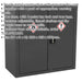 CoSHH Substance Cabinet - 900 x 460 x 900mm - Two Doors - 2-Point Key Lock Loops
