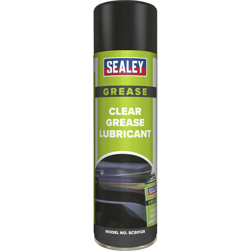 500ml Clear Grease Lubricant - Silicon-Free Formula - Leaves Protective Barrier Loops