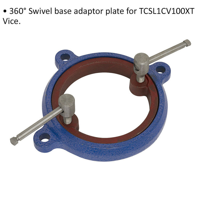 Swivel Base Adaptor Plate Suitable For ys03720 Heavy Duty Bench Mountable Vice Loops