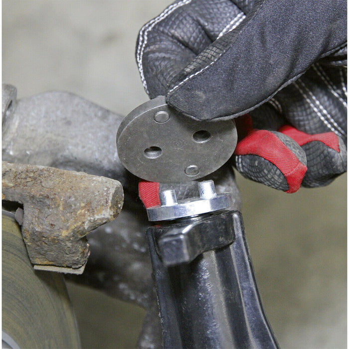 5 Piece Brake Piston Wind-Back Tool Kit - Push & Wind Break Caliper - One-Handed Loops