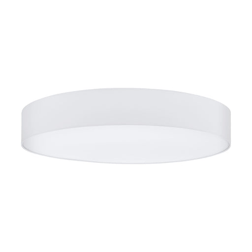 Flush Ceiling Light Colour White Circular Shade White Fabric Bulb E27 7x25W Loops