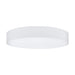 Flush Ceiling Light Colour White Circular Shade White Fabric Bulb E27 7x25W Loops