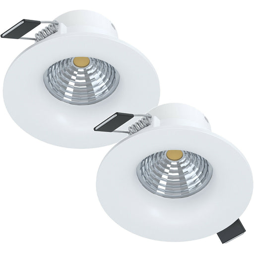 2 PACK Wall & Ceiling Flush Downlight White Recessed Spotlight 6W LED Loops
