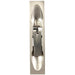 Lever Action Flush Door Bolt with Flat Keep Plate 152 x 20mm Satin Nickel Loops