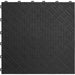 9 PACK Heavy Duty Floor Tile - PP Plastic - 400 x 400mm - Black Treadplate Loops
