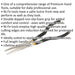 280mm Offset Needle Nose Pliers - Nickel-Ferrous Finish - Non-Slip Foam Grip Loops