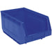 12 PACK Blue 210 x 335 x 165mm Plastic Storage Bin - Warehouse Part Picking Tray Loops
