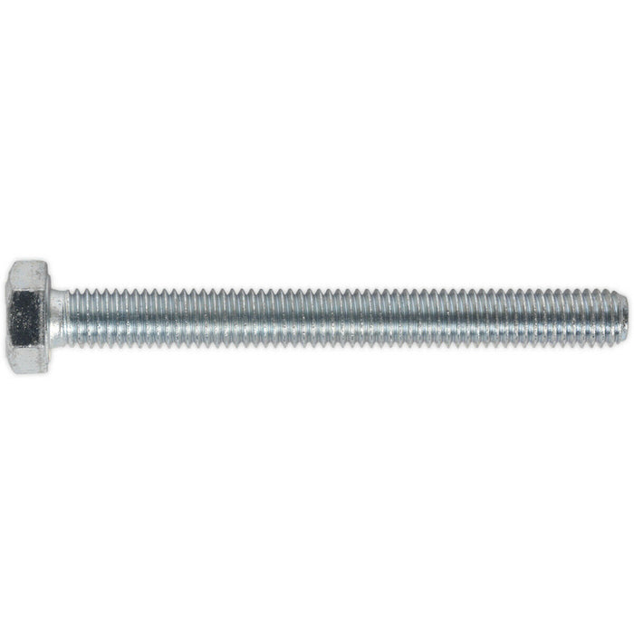 50 PACK HT Setscrew - M8 x 75mm - Grade 8.8 Zinc - Fully Threaded - DIN 933 Loops