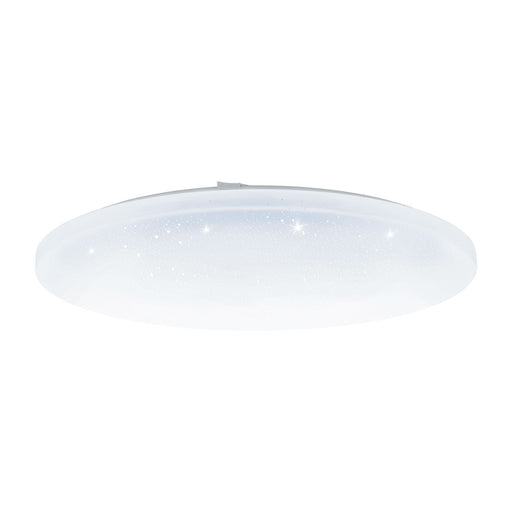 Wall Flush Ceiling Light White Shade White Plastic With Crystal Effect LED 36W Loops