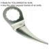 50mm Curved Offset Air Knife Blade - Suits ys11694 Air Knife - Bonding Knife Loops