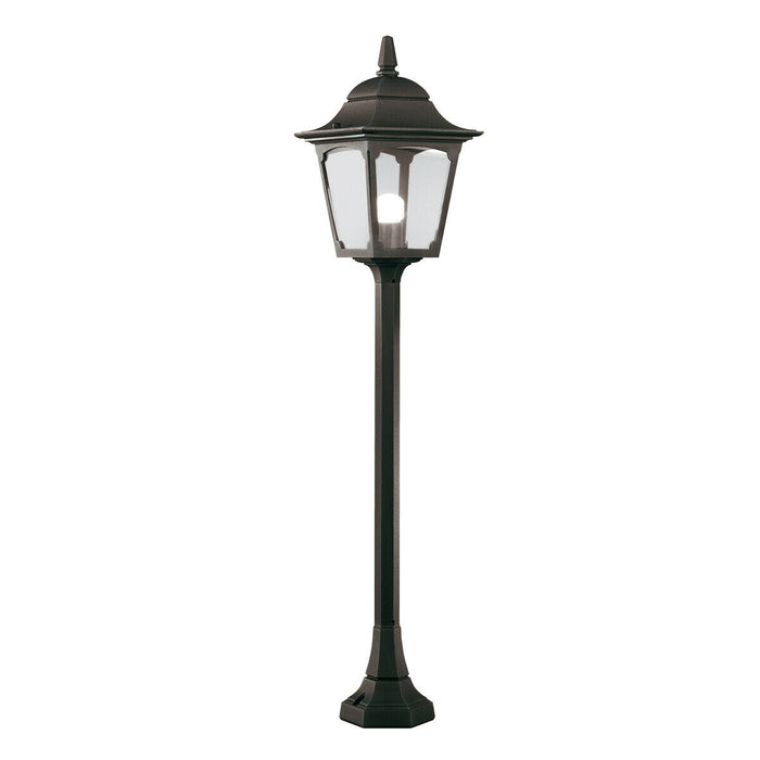 Outdoor IP44 1 Bulb Short Mini Lamp Post Pillar Black LED E27 100W d00308 Loops