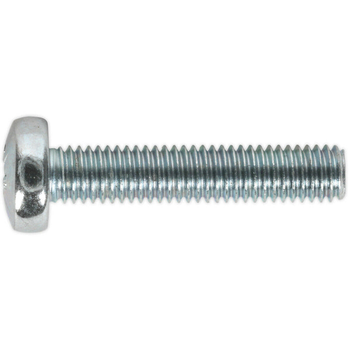 50 PACK Pan Head Pozi Machine Screw - 0.8mm Pitch - M5 x 25mm - DIN 7985Z Loops