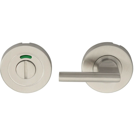 Disabled Turn Lock And Release Handle With Indicator Satin Stainless Steel Loops