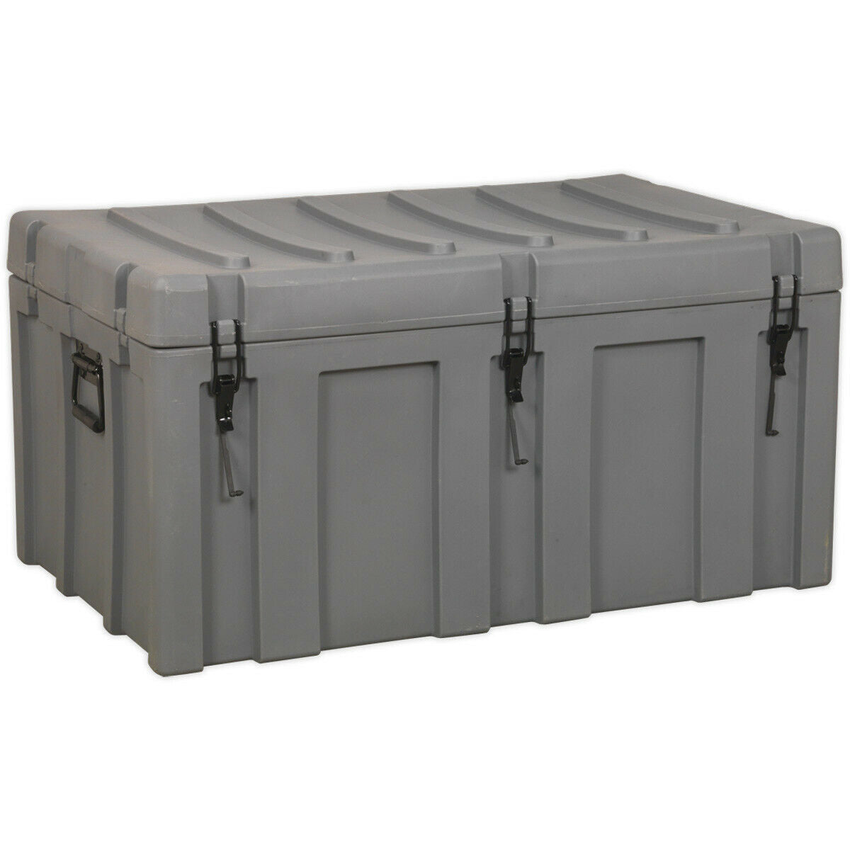 1020 x 620 x 510mm Outdoor Waterproof Storage Box - 237L Heavy Duty Cargo Case Loops