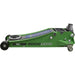 Low Entry Trolley Jack - 3000kg Weight - Twin Piston - 500mm Max Height - Green Loops