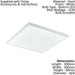 2 PACK 300mm Sleek Ceiling Light White Slim Square Low Profile 11W LED 4000K Loops