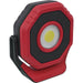 Rechargeable Pocket Floodlight - 360 Degree Swivel - 14W COB LED - Red Loops