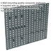 495 x 610mm Composite Wall Pegboard Set - Garage Tool Storage / Management Tidy Loops