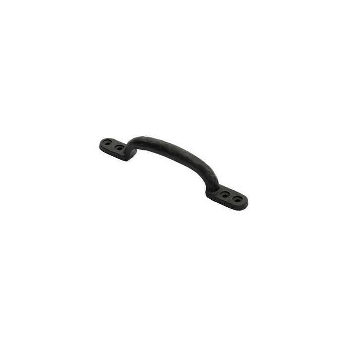 Forged Iron Hotbed Pull Handle 152 x 18mm Black Antique Door Handle Loops