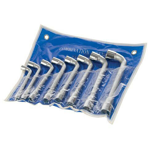 8 Piece 8mm 19mm L Shaped Socket Wrench Set Double Ended Loops