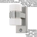 2 PACK IP44 Outdoor Wall Light & PIR Sensor Stainless Steel & Silver 6W LED Loops