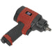 Composite Air Impact Wrench - 3/8 Inch Sq Drive - Lightweight Twin Hammer Design Loops