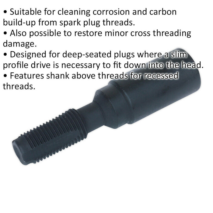 12mm Spark Plug Thread Chaser - Slim Profile - Corrosion & Carbon Cleaning Loops