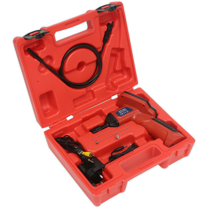 Video Borescope with TFT Screen - 9mm Camera - 1m Probe - Engine Inspection Tool Loops