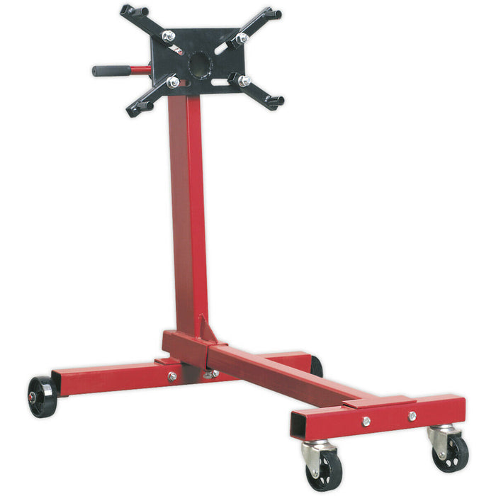 450kg Rotating Engine Stand - Fully Adjustable Mounting Arms - Swivel Castors Loops