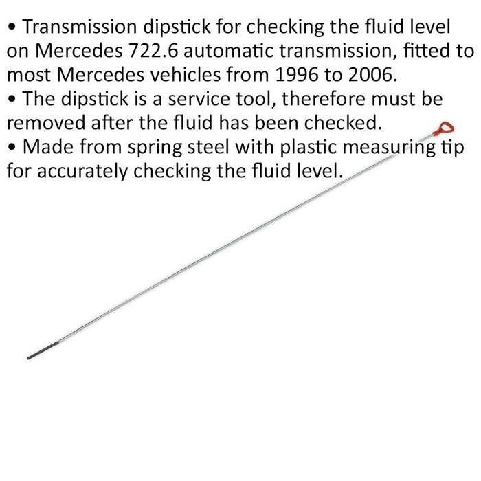 1200mm Transmission Dipstick - Suitable for Automatic Mercedes Transmissions Loops
