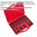 16pc TRX Male / Female & Hex IMPACT Socket Bit Set - 3/4" & 1" Square Drive Loops