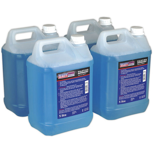 4 PACK Carpet Upholstery Detergent - 5 Litre - Valeting Cleaning Liquid Shampoo Loops
